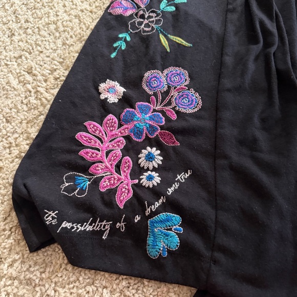 Johnny Was | Shilo Cozy Floral Embroidered Kimono Cardigan Size: Small - Picture 4 of 11